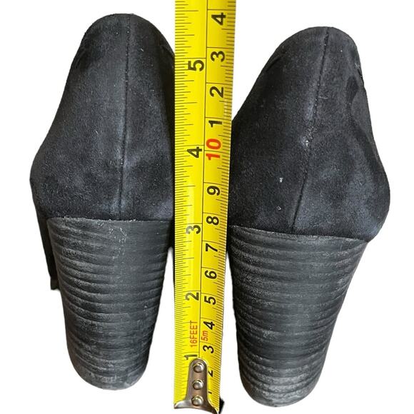 EILEEN FISHER Hawk Midnight Black Wedge Suede Pump Women’s Size 7.5 - Picture 6 of 9